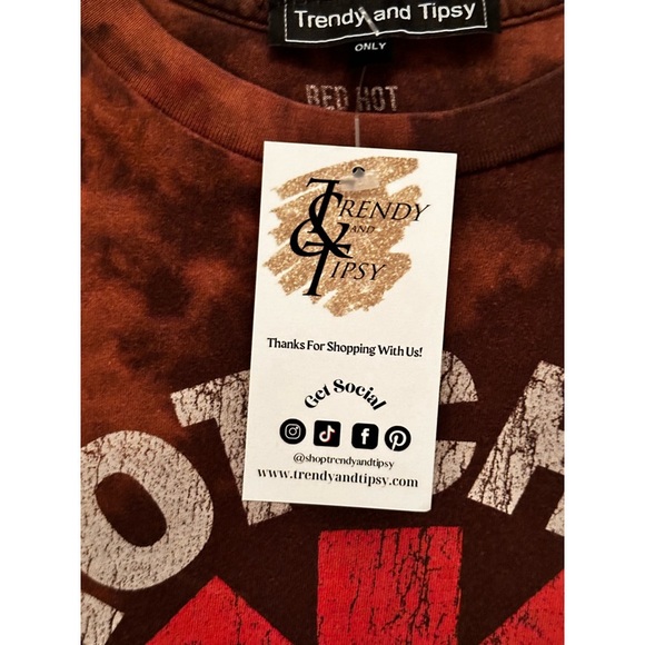 Red Hot Chili Peppers Rhinestone Fringe Tank Top. Size Small. NWT - Picture 9 of 12